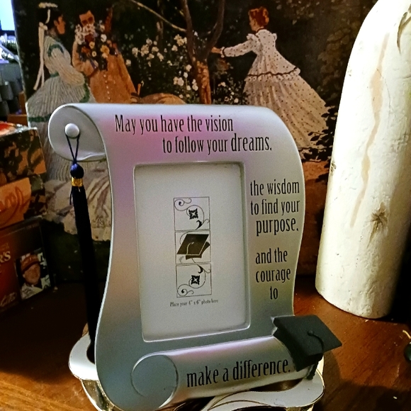 🏞New! Abbey Press Graduation Frame🏖 Vision,Dreams,Wisdom,Purpose,Courage. - Picture 1 of 11